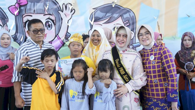 Semarak Hari Anak Nasional, Bunda PAUD Makassar Gelar Lomba Mewarnai