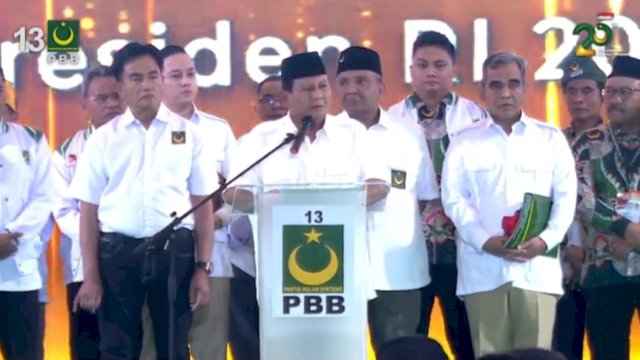 Puncak Milad ke-25, PBB Resmi Dukung Prabowo Subianto di Pilpres 2024