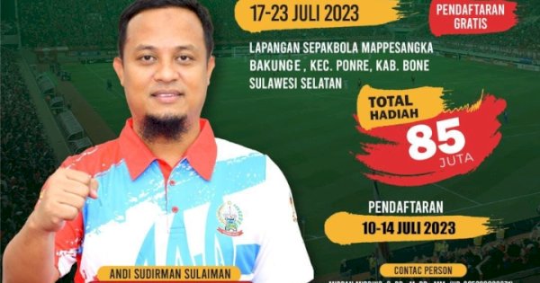 Pemprov Sulsel Gelar Piala Gubernur U-20, Total Hadiah Rp 85 Juta