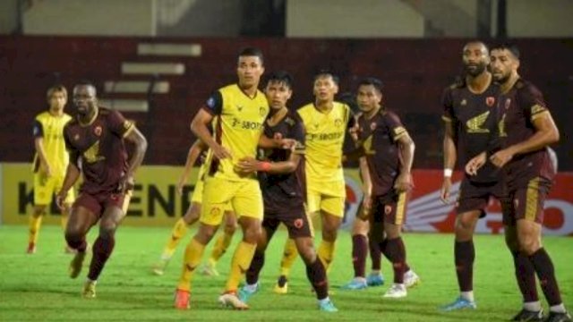 Dokumentasi laga PSM Makassar versus Bhayangkara FC beberapa waktu lalu.