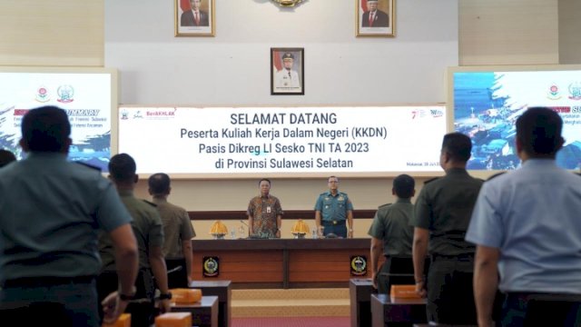 Pemprov Sulsel Terima Kunjungan KKDN Pasis Dikreg Sesko TNI, Ini yang Dibahas