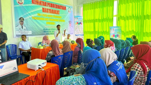 Focus Group Discussion (FGD) Stunting kolaborasi Forum Kemanusian Kota Makassar (FKKM) dan Pemerintah Kota Makassar kembali berjalan di Kelurahan Minasa Upa, Rabu (05/07/2023).