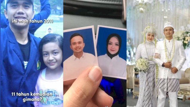 Viral Kisah Seorang Pria Foto Bersama Gadis Cilik Saat KKN 11 Tahun Lalu, Kini Bersanding di Pelaminan