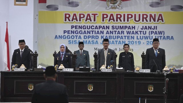 Nirwana Andi Gassing Resmi Gantikan Jisman Jadi Anggota DPRD Luwu Utara