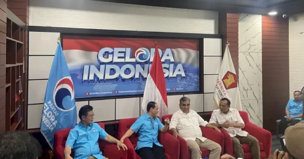 Sekjend Gerindra Sambangi Kantor Partai Gelora untuk Kuatkan Koalisi