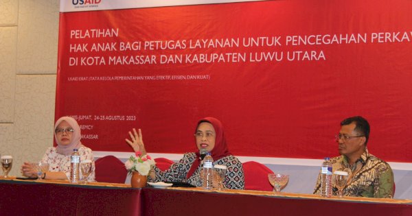 DPPPA Dalduk KB Sulsel-USAID ERAT Gelar Pelatihan Petugas Layanan untuk Cegah Perkawinan Anak