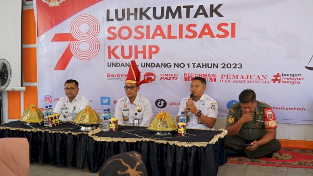 Penyuluhan Hukum Serentak, Kemenkumham Sulsel Sosialisasikan UU KUHP di Enam Titik