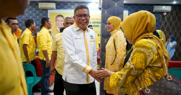 Bacaleg Golkar Wajo Dapat Pembekalan Pemenangan Pemilu 2024 dari Taufan Pawe  