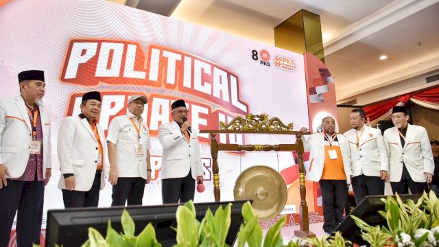 Ketua DPW Partai Keadilan Sejahtera (PKS) Sulawesi Selatan, Amri Arsyid ikut menghadiri kegiatan Kick Off Pilkada 2024 di rangkaian Political Update IV DPP PKS, Jumat (11/8/2023).