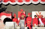Ketua DPRD Makasaar Rudianto Lallo Bacakan Teks Proklamasi Peringatan HUT RI ke-78 