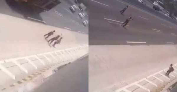Viral Anak SD Berseragam Pramuka Nekat Joget di Tengah Jalan Tol, Netizen Geram