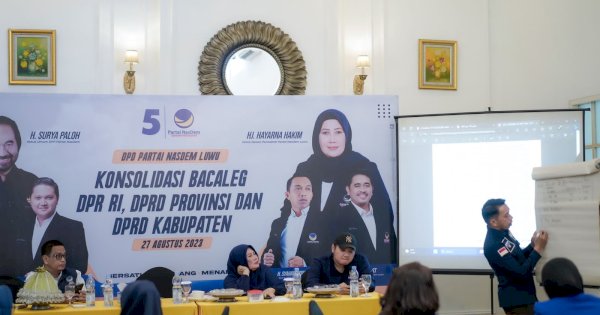 NasDem Sulsel Maksimalkan Konsolidasi Pemenangan Pemilu 2024