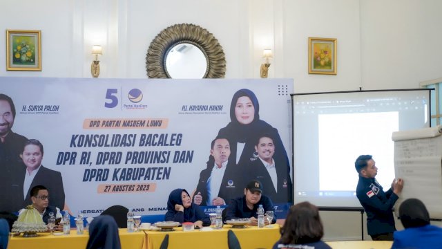 NasDem Sulsel Maksimalkan Konsolidasi Pemenangan Pemilu 2024