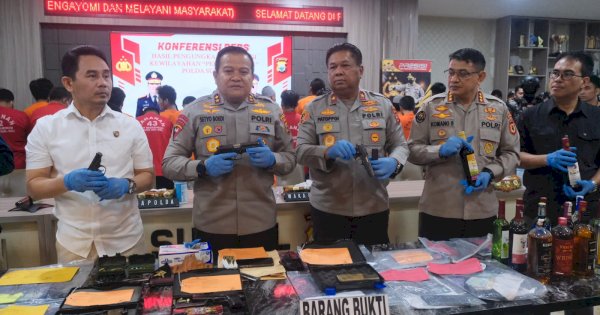 Polda Sulsel Tetapkan 490 Orang Sebagai Tersangka Selama Gelar Operasi Pekat 2023 