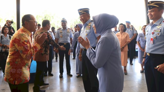 Danny Pomanto Dampingi KASAU-Danlanud Resmikan Baseops Baru Lanud Sulhas