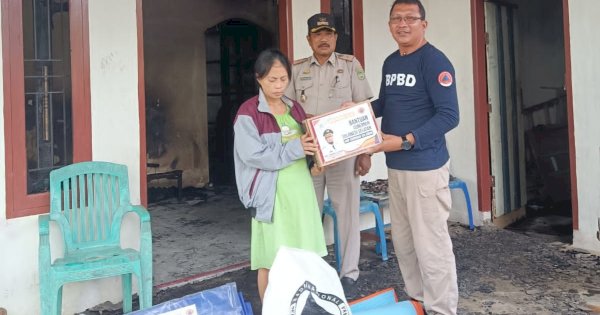 Respons Cepat, Gubernur Sulsel Berikan Bantuan ke Korban Kebakaran di Palopo