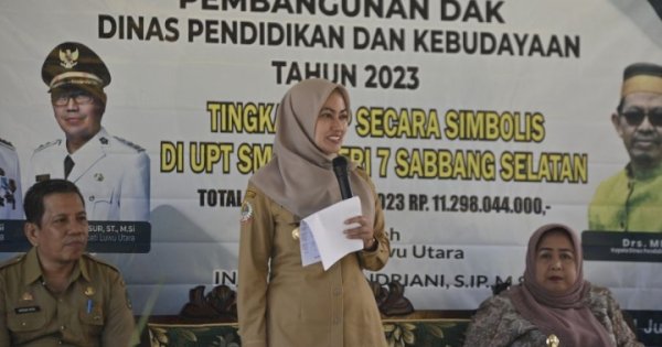 Bupati Indah Sebut 15 UPT SMP di Luwu Utara Terima DAK, Nilainya Rp 11,2 M