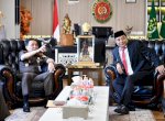 Bertamu ke Kajati Sulsel, Pj Gubernur Bahtiar Minta Pemilu dan Pilkada 2024 Dikawal Bersama