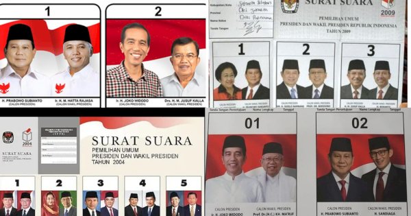 Siapa Saja yang Pernah Jadi Calon Presiden Sejak Pemilu 2004-2019?