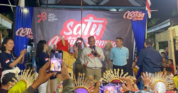 Hadiri Pesta Rakyat Warga Bitoa, Rudianto Lallo Sampaikan Pesan Tetap Jaga Kebersamaan