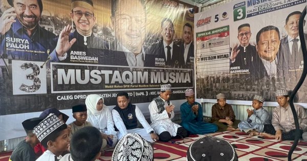 Bacaleg NasDem Gelar Syukuran Duet Anies-Cak Imin Sekaligus Resmikan &#8216;Balla Restorasi&#8217;