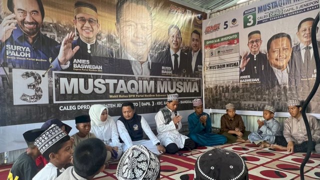 Bacaleg NasDem Gelar Syukuran Duet Anies-Cak Imin Sekaligus Resmikan &#8216;Balla Restorasi&#8217;