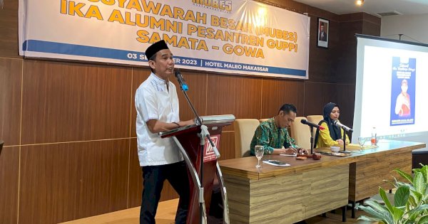 Ketua DPRD Makassar Rudianto Lallo Terpilih Aklamasi Pimpin IKA Pesantren Guppi Samata Gowa 