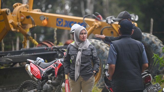 Pekerjaan Jalan Ruas Rongkong-Seko di Lutra Gunakan Matos, Pertama Kali di Sulawesi 