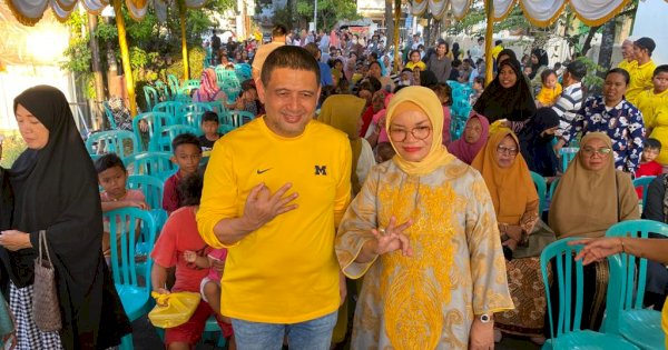 Lies Nurdin Abdullah dan Appi &#8216;PSM&#8217; Sosialisasi Pencegahan Stunting di Makassar