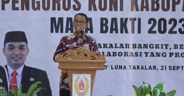 Setiawan Aswad Harap KONI Majukan Prestasi Olahraga di Takalar 