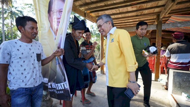  Ketua Golkar Sulsel, Taufan Pawe (TP) saat silaturahmi bersama masyarakat dan simpatisan Partai Golkar Kabupaten Bulukumba.