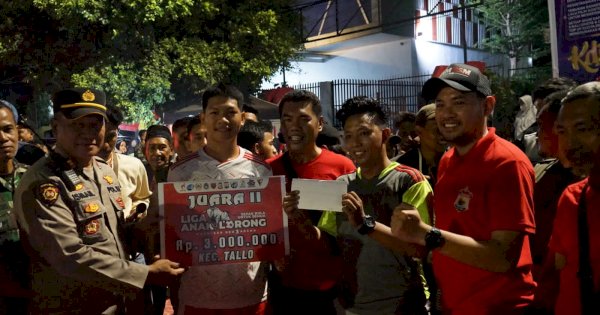 Berkat Kerja Sama Semua Pihak, Camat Tallo Senang Liga Anak Lorong Berlangsung Aman