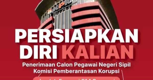 KPK Buka Lowongan CPNS 2023 Sebanyak 214 Formasi