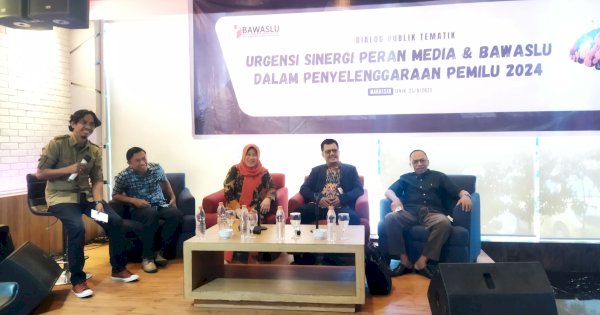 Bawaslu Sulsel Gelar Dialog Publik Terkait Sinergi dan Peran Media Menyongsong Pemilu 2024