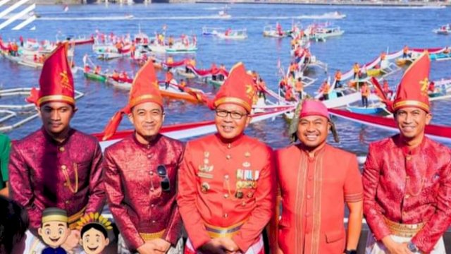 Wali Kota Makassar, Moh Ramdhan Pomanto saat melaunching inovasi Disdukcapil Makassar, Dukcapil Go Digital bertepatan pada Hut RI Ke-78, di Anjungan Pantai Losari. 