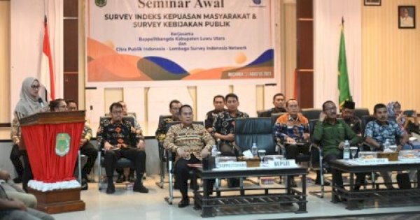 Pastikan Masyarakat Puas Dengan Layanan Pemerintah, Pemda Lutra Gelar Seminar IKM dan Survey Kebijakan Publik