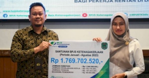 Pemda Lutra dan BPJS Ketenagakerjaan Telah Salurkan Santunan Senilai Rp 1,7 Miliar