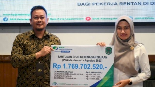 Pemda Lutra dan BPJS Ketenagakerjaan Telah Salurkan Santunan Senilai Rp 1,7 Miliar