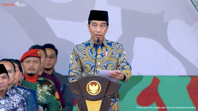 Presiden Jokowi Ajak Warga Muhammadiyah Wujudkan Pemilu 2024 Damai