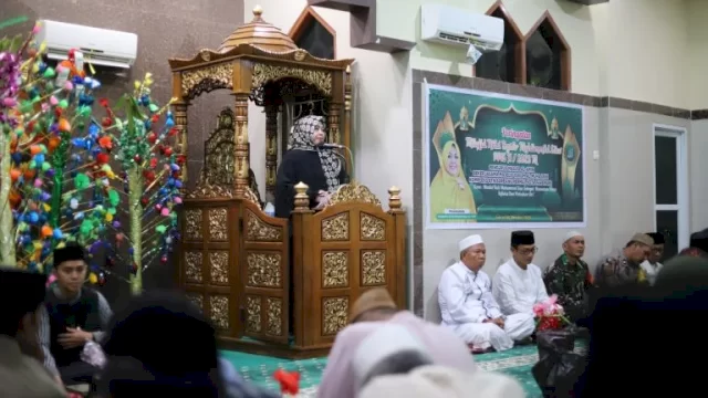 Ini Pesan Ketua PKK Parepare di Perayaan Maulid Nabi Muhammad SAW di Masjid Al-Amin