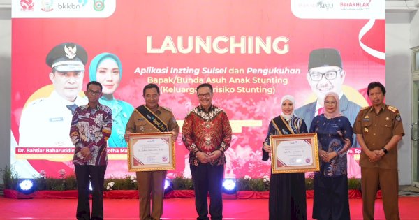 Pj Gubernur dan Pj Ketua PKK Sulsel Didaulat Jadi Bapak dan Ibu Asuh Anak Stunting