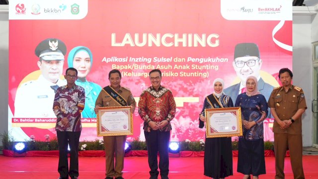 Pj Gubernur dan Pj Ketua PKK Sulsel Didaulat Jadi Bapak dan Ibu Asuh Anak Stunting