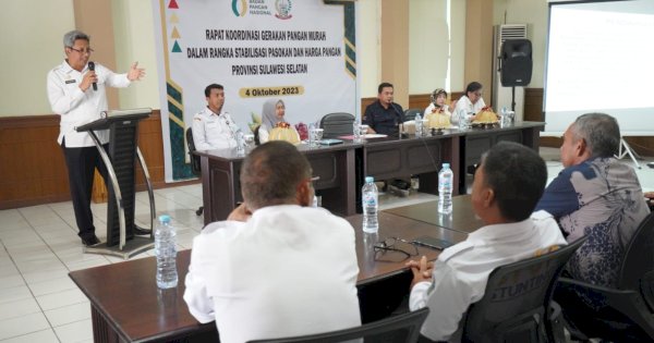 Realisasikan Gerakan Pangan Murah, Pemprov Sulsel Mulai Rakor