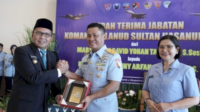 Wali Kota Danny Hadiri Sertijab Danlanud Sultan Hasanuddin: Terima Kasih, Selamat Bekerja di Tempat Baru