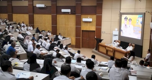 Rapat Koordinasi Monev Triwulan II, Wali Kota Taufan Pawe Ingatkan Serapan Anggaran