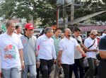 Akrabnya Taufan Pawe dan Andi Sudirman di Acara Jalan Sehat Anti Mager Expo Dekranasda Sulsel