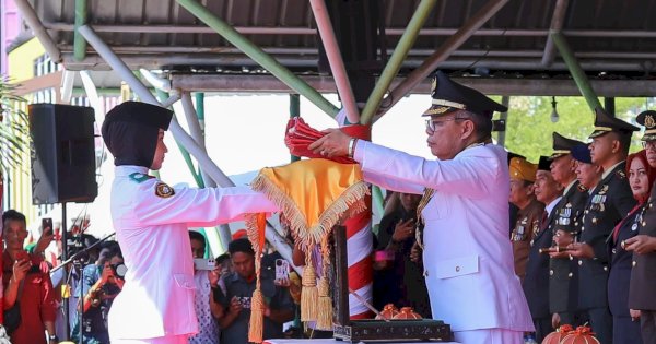 Upacara HUT RI ke-78 di Parepare Penuh Khidmat, Paskibraka Bentuk Formasi TP