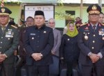 Penjagub Gorontalo Ismail Pakaya Hadiri HUT ke-78 TNI di Lapangan Kiban Yonif 713