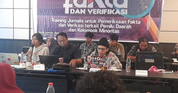 Jelang Pemilu 2024, AJI Makassar Gelar Pelatihan Cek Fakta dan Verifikasi 