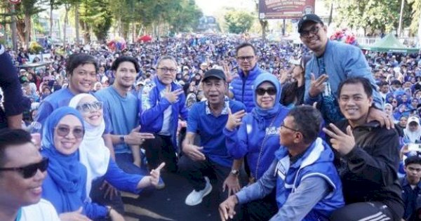 Birukan Langit Sulsel, 500.000 Peserta Meriahkan Senam PAN